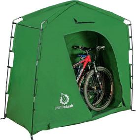 img 4 attached to 🚲 YardStash Bike Storage Tent IV - Ultimate Outdoor Shed Cover for Bikes, Lawn Equipment & Garden Tools - Waterproof, Heavy-Duty Protection from Rain, Wind, and Snow