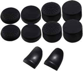 img 3 attached to 🎮 PS4 DualShock 4 Controller Extender + Silicone Thumb Stick Caps | Enhanced Grip & Control for Sony PlayStation 4, PS4 Pro, and Slim (Black)