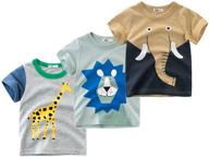 herepai t shirt toddlers elephant giraffes logo