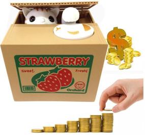 img 3 attached to 🍓 HmiL U Automatic Stealing Birthday Strawberry Cat Toy: A Delightful Surprise for Kids!