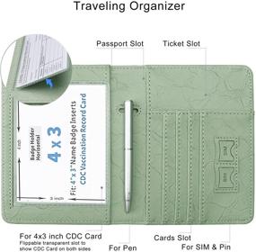 img 2 attached to 🛂 WALNEW Passport Vaccine Cover with Travel Blocking Accessories