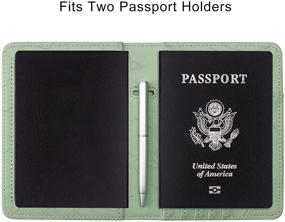 img 1 attached to 🛂 WALNEW Passport Vaccine Cover with Travel Blocking Accessories