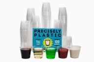 🍸 premium 1oz clear plastic disposable shot glasses - ideal for jello shots, condiments, tastings, dips, and samples logo