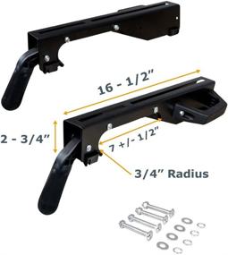 img 3 attached to 🔧 Set of 2 Miter Saw Stand Mounting Brackets for POWERTEC MT4000MBA