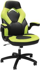 img 4 attached to 🎮 OFM Racing Style Bonded Leather Gaming Chair: Sleek and Stylish in Green