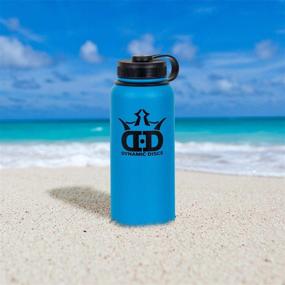 img 2 attached to 🥤 32oz Disc Golf Water Bottle by Dynamic Discs - Powder-Coated Scratch Resistant Finish, Double-Walled Vacuum Insulation, Maintains Temperature for Hot or Cold Liquids, Sweat Proof Outer Wall