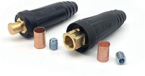 img 1 attached to 🔌 RX WELD Welding Cable Quick Connector Pair DINSE-Style (200-300 Amp, #4-#1, 35-50 SQ-MM) - 2 Set