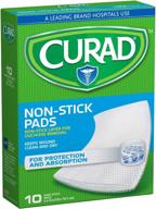 curad medium non stick pads inches logo