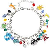 yiyuyihua dr. seuss bracelet: cat in the hat classic cartoon charm bracelet gift box - premium quality cosplay jewelry series for everyday wear by boys and girls logo