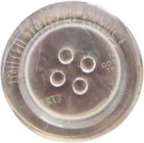 img 3 attached to 10-Piece Clear Resin ROAM Buttons - 1 Inch Diameter, 4-Hole Design