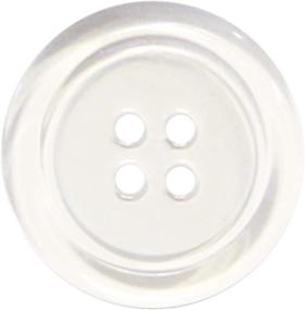 img 2 attached to 10-Piece Clear Resin ROAM Buttons - 1 Inch Diameter, 4-Hole Design