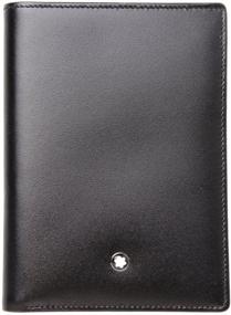 img 4 attached to Montblanc Coin Purse BLACK: Sleek Men's Wallet and Money Organizer – Black