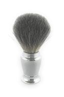 g.b.s 100% pure badger shaving brush: chrome handle, high lather generation, premium stylish look, extra soft and dense bristles - ideal for wet shaving lovers and barber-grade durability (21mm knot) logo