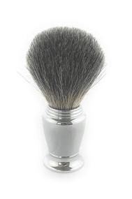 img 4 attached to G.B.S 100% Pure Badger Shaving Brush: Chrome Handle, High Lather Generation, Premium Stylish Look, Extra Soft and Dense Bristles - Ideal for Wet Shaving Lovers and Barber-Grade Durability (21MM Knot)