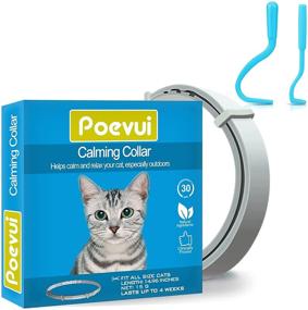 img 4 attached to 🐱 Adjustable Calming Collar for Cats - Relieve Anxiety and Reduce Stress with Natural Pheromones - Fits Neck Sizes up to 15 Inches