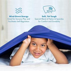 img 2 attached to 🛏️ Harkla Sensory Compression Sheet for Kids (Full Size) - Alternative to Weighted Blankets for ASD & SPD - Stay Cool, Comfortable, and Improve Sensory Processing