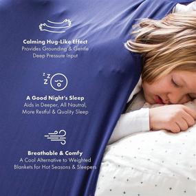 img 3 attached to 🛏️ Harkla Sensory Compression Sheet for Kids (Full Size) - Alternative to Weighted Blankets for ASD & SPD - Stay Cool, Comfortable, and Improve Sensory Processing