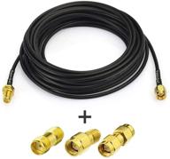 superbat 15ft rg174 rf coaxial cable with sma male to female bulkhead connector + 3pcs sma adapter kit for sdr, ham radio, gps, ads-b, 3g 4g lte antenna and more logo