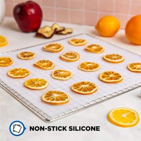 img 1 attached to 🔥 (6 Pack) Lova Silicone Dehydrator Sheets - Food Dehydrator Sheets for Jerky, Fruit - Compatible with Excalibur, Cosori, and Magic Mill Dehydrators - Mesh Dehydrator Trays