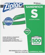 500 count ziploc easy open tabs sandwich bags logo