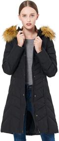 img 2 attached to Orolay Womens Thickened Mid Long YRF8018Q Women's Clothing and Coats, Jackets & Vests