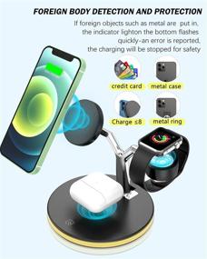 img 1 attached to ⚡️ Wireless Charging Station, 3 in 1 [Qi-Certified] Magnetic Charger with QC3.0 Adapter, 15W Fast Charging Dock for Apple iPhone 12/12 Pro/12 Pro Max/12 Mini, iWatch 6 5 4 3 2 1 AirPods Pro, 2021 Upgraded