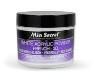 💅 mia secret french - 3d acrylic powder, white, 2 oz for stunning nail art designs logo