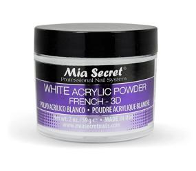 img 4 attached to 💅 Mia Secret French - 3D Acrylic Powder, White, 2 oz for Stunning Nail Art Designs