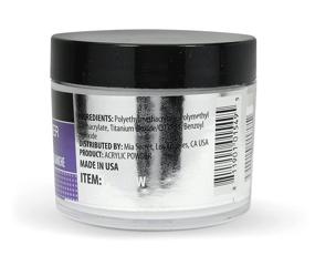 img 3 attached to 💅 Mia Secret French - 3D Acrylic Powder, White, 2 oz for Stunning Nail Art Designs