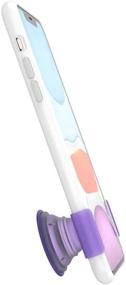 img 1 attached to 📱 PopSockets: PopGrip Slide Non-Adhesive Phone Grip & Stand for iPhone 11 Pro Max - Fierce Violet