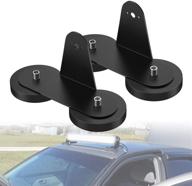 🔧 2-pack nilight magnetic base led light bar mounting brackets with strong suction cup holder for side-mounted straight or curved led light bar installation on hood or roof - 2 year warranty logo