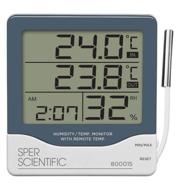 🌡️ sper scientific 800015 indoor/outdoor thermometer with large display logo