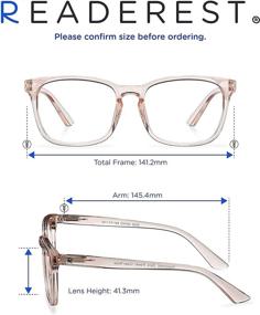 img 1 attached to Blush Blue Light Blocking Reading Glasses (0.75 Magnification) by Readerest