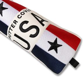 img 2 attached to Craftsman Golf USA US Flag Blade Putter Cover Headcover with Magnetic Closure for Scotty Cameron Odyssey