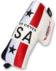 img 4 attached to Craftsman Golf USA US Flag Blade Putter Cover Headcover with Magnetic Closure for Scotty Cameron Odyssey