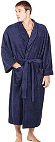 img 1 attached to 🛀 Terry Cloth Bathrobe for Men - Premium Luxury