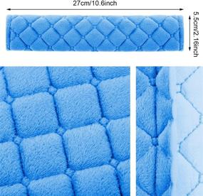 img 3 attached to 4 Пакета Автомобильных Подушек для Ремня Безопасности, Защитников Ремня безопасности, Мягкие Комфортные Накладки на Плечевые Ремни, Помогают Защитить Шею и Плечо (Синий)