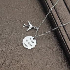 img 2 attached to Ribukat Distance Relationship Necklace Military