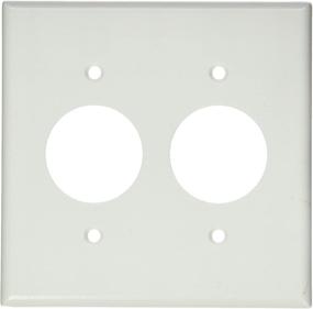 img 1 attached to Leviton 88052 2-Gang Single Receptacle Wallplate, Standard Size, White