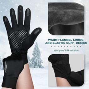 img 2 attached to ❄️ DEGBIT DB Winter Gloves - Windproof, Soft Touch Screen Running Gloves for Cold Weather Outdoor Sports Driving Cycling Texting. Anti-Slip Workout Warm Lightweight Gloves for Men Women (0℉)