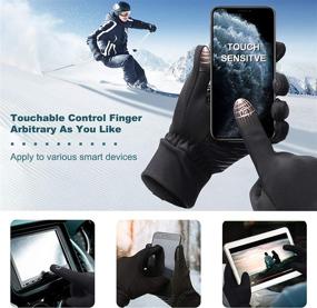 img 3 attached to ❄️ DEGBIT DB Winter Gloves - Windproof, Soft Touch Screen Running Gloves for Cold Weather Outdoor Sports Driving Cycling Texting. Anti-Slip Workout Warm Lightweight Gloves for Men Women (0℉)