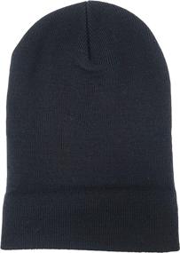 img 3 attached to BRUCERIVER Slouchy Knit Beanie Hat with Elasticity for Men and Women - Classic Style