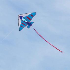 img 3 attached to Besra 60-inch Colorful Plane Kite - Single Line Nylon Aircraft Kite, Easy to Fly for Kids & Adults