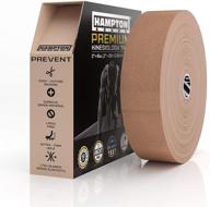 🏋️ 135 feet bulk kinesiology tape waterproof roll - premium therapeutic support for various body areas - original uncut elastic & hypoallergenic cotton - beige логотип