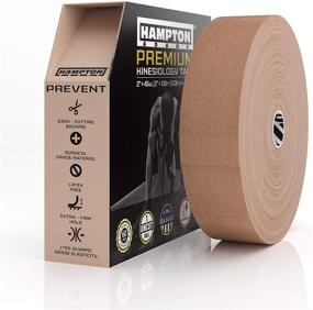 img 4 attached to 🏋️ 135 Feet Bulk Kinesiology Tape Waterproof Roll - Premium Therapeutic Support for Various Body Areas - Original Uncut Elastic & Hypoallergenic Cotton - Beige