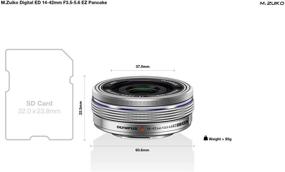 img 3 attached to 📷 Silver Olympus 14-42mm f3.5-5.6 EZ Lens for Olympus/Panasonic Micro 4/3 Digital Camera - International Version (No Warranty)