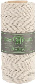 img 1 attached to 🌿 Hemptique 100% Hemp Cord Spool - 62.5 Meter Hemp String – Premium Quality - No. 20~1mm Cord Thread for Jewelry Making, Macrame, Scrapbooking, DIY, & More (Glow in the Dark) Hemp Spool