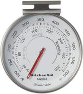 kitchenaid kq903 stainless steel 3-in-1 dial oven/appliance thermometer with temperature range from 100f to 600f logo