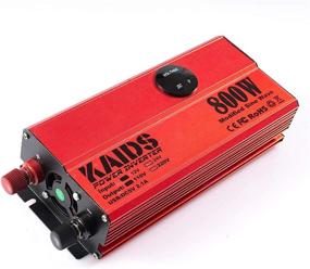img 2 attached to KAIDS Преобразователь напряжения 800 Вт для автомобиля с USB-портами, выключателем и LED-экраном