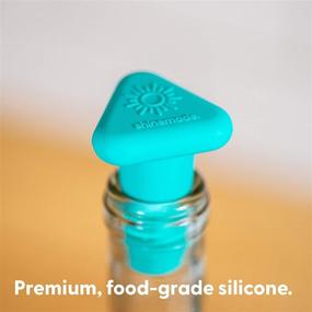 img 3 attached to 🍷 Shinemade Wine Stoppers: Set of 4 Silicone Corks for all Bottles - Efficient Uncorking, Heavy-Duty Design